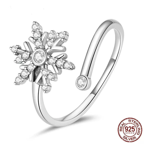 White Crystal 925 Sterling Silver Ring - Handbags & Co