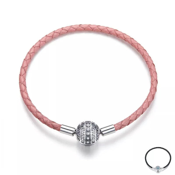 Leather Bracelet with CZ: A Touch of Elegance and Luxury - HANDBAGS & CO