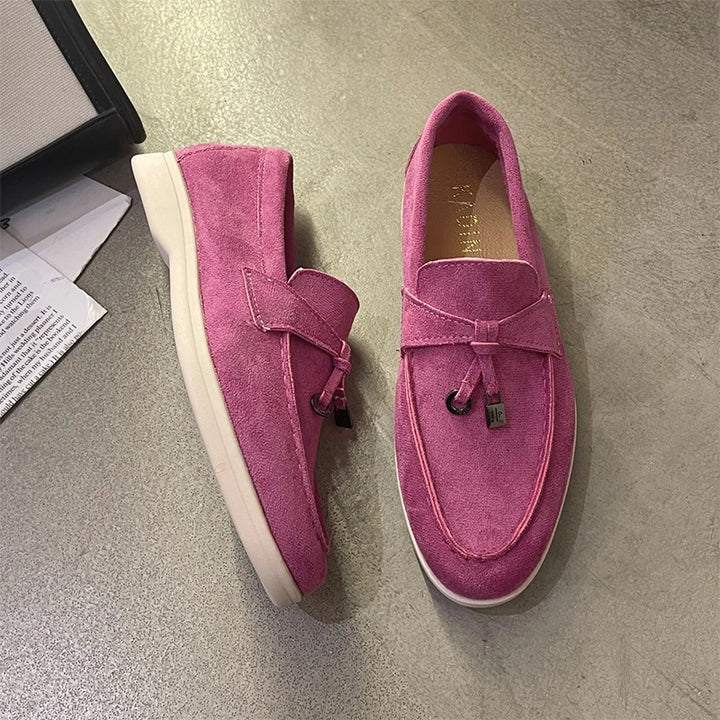   Women’s Platform Suede Loafers - Handbags & Co