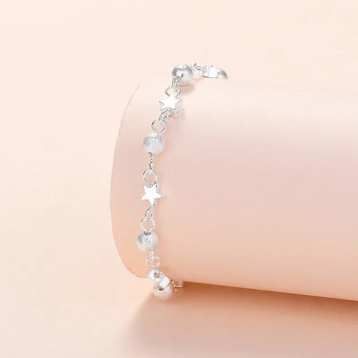 Korean Elegance: Frosted Bead Bracelet for Women - Handbags & Co