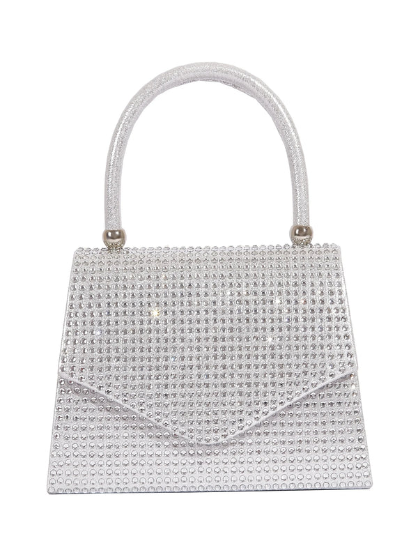 Elegant Rhinestone Clasp Evening Tote Bag - Handbags & Co