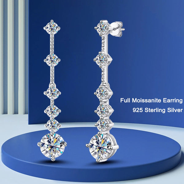 Sparkling  Earrings for Engagement Wedding Jewelry - HANDBAGS & CO