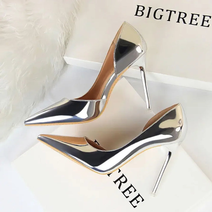 Elegant White Stiletto Heels - Handbags & Co