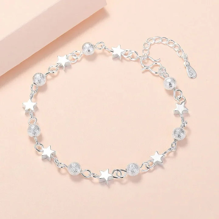 Korean Elegance: Frosted Bead Bracelet for Women - Handbags & Co