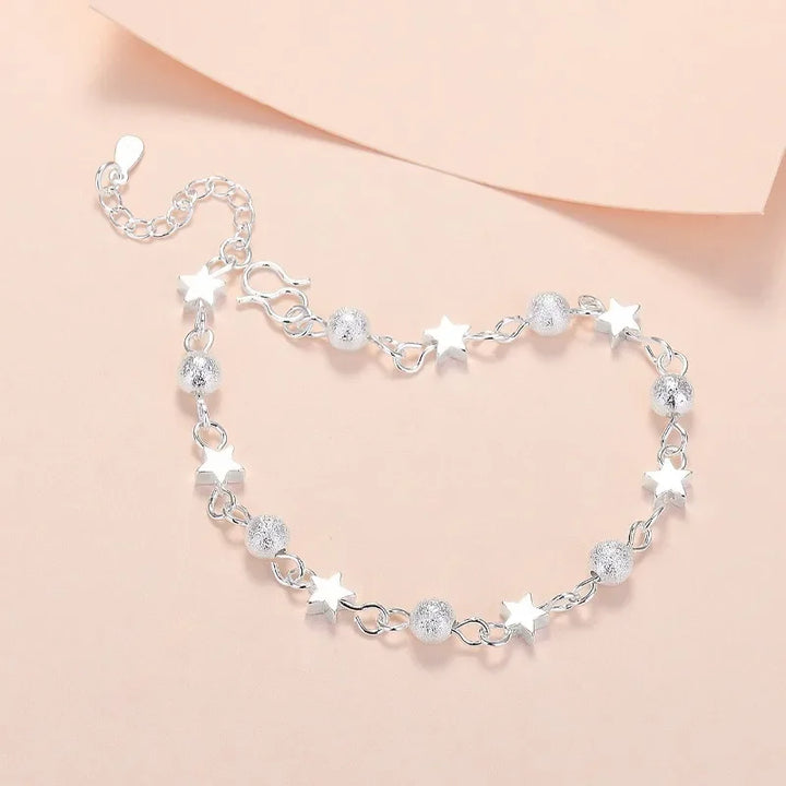 Korean Elegance: Frosted Bead Bracelet for Women - Handbags & Co