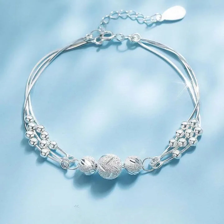 Korean Elegance: Frosted Bead Bracelet for Women - Handbags & Co